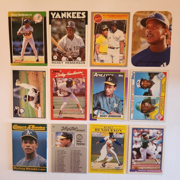 Lot of 45 Rickey Henderson baseball cards - Picture 6 of 10